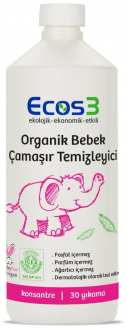 Ecos3 Organik Bebek Çamaşır Temizleyici 30 Yıkama Deterjan kullananlar yorumlar